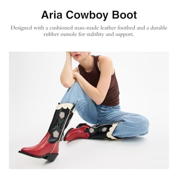 Coach Women's Aria Tall Cowboy Boot Fashion - Picture 4 of 4